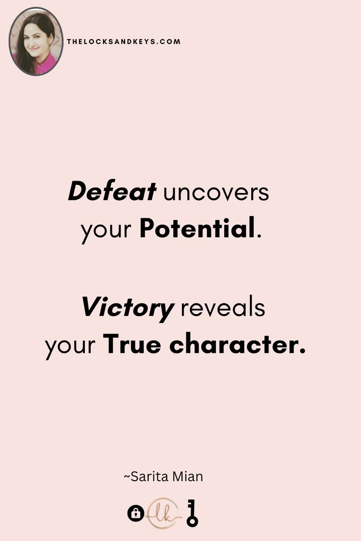 Powerful Mindset Quote for defeat and Victory